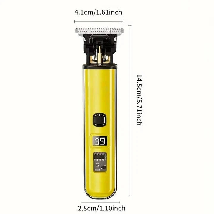 Hair Trimmer Rounded Blade LED Display 60-Min Runtime