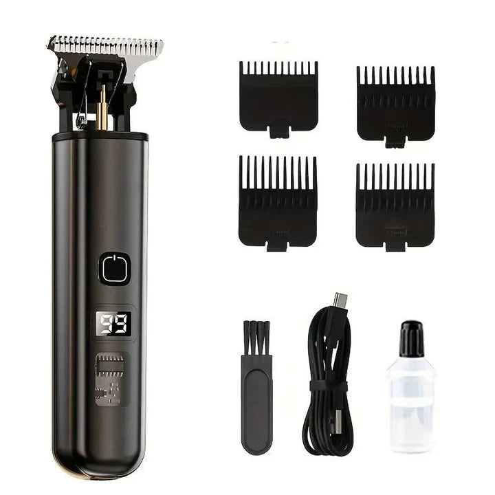 Hair Trimmer Rounded Blade LED Display 60-Min Runtime