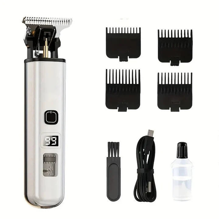 Hair Trimmer Rounded Blade LED Display 60-Min Runtime