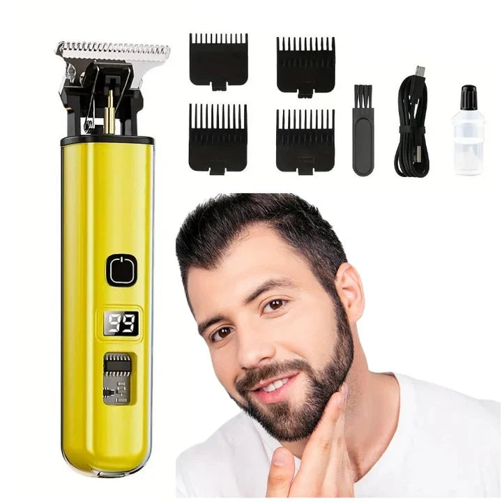 Hair Trimmer Rounded Blade LED Display 60-Min Runtime