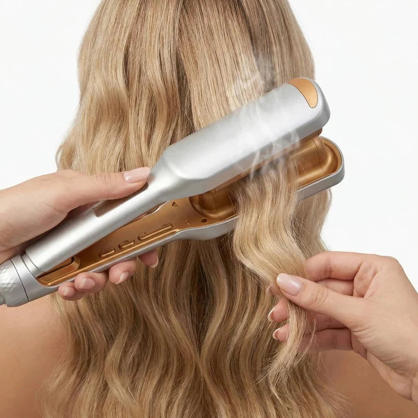 Hair Waver Dual Barrel Ceramic Coating & Adjustable Heat