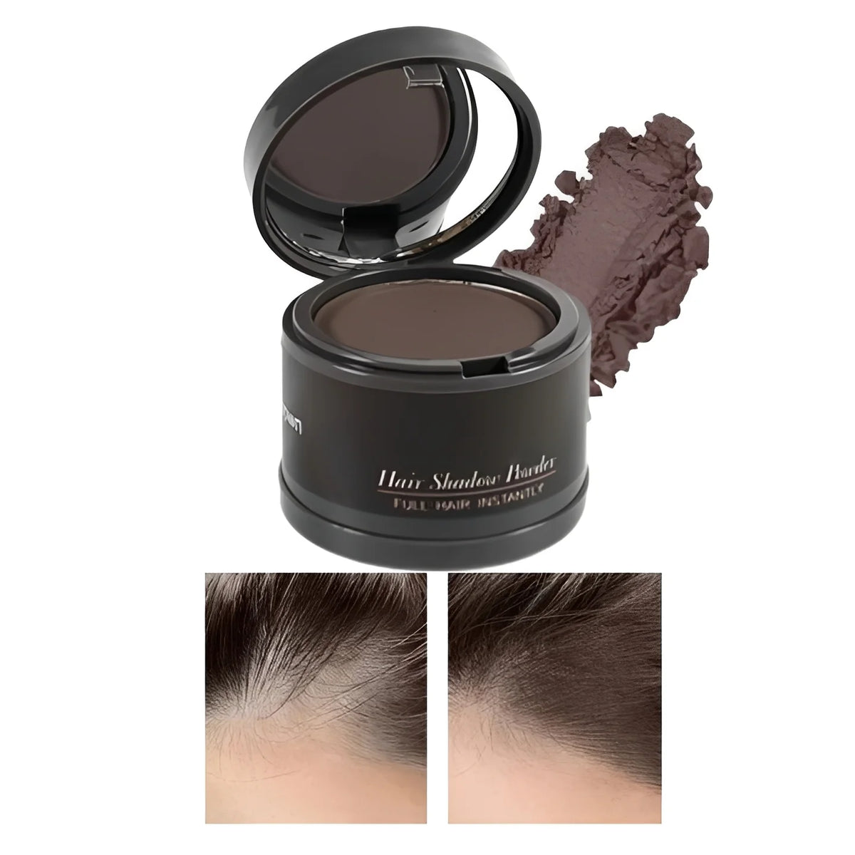 Hairline Concealer Powder Water-Resistant Compact With Mirror
