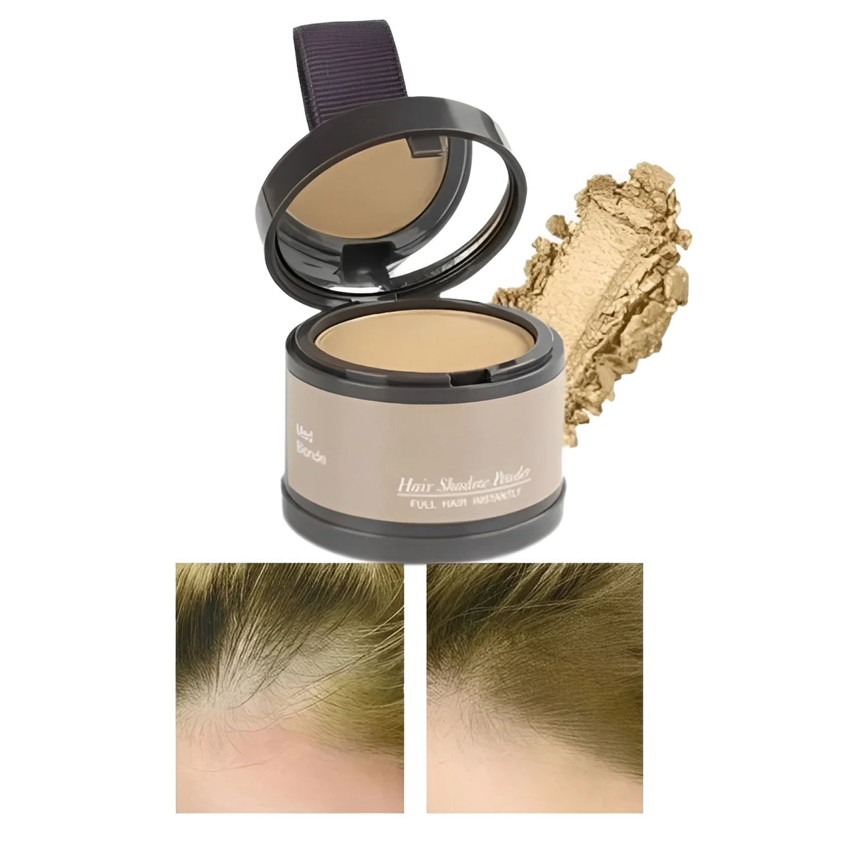 Hairline Concealer Powder Water-Resistant Compact With Mirror