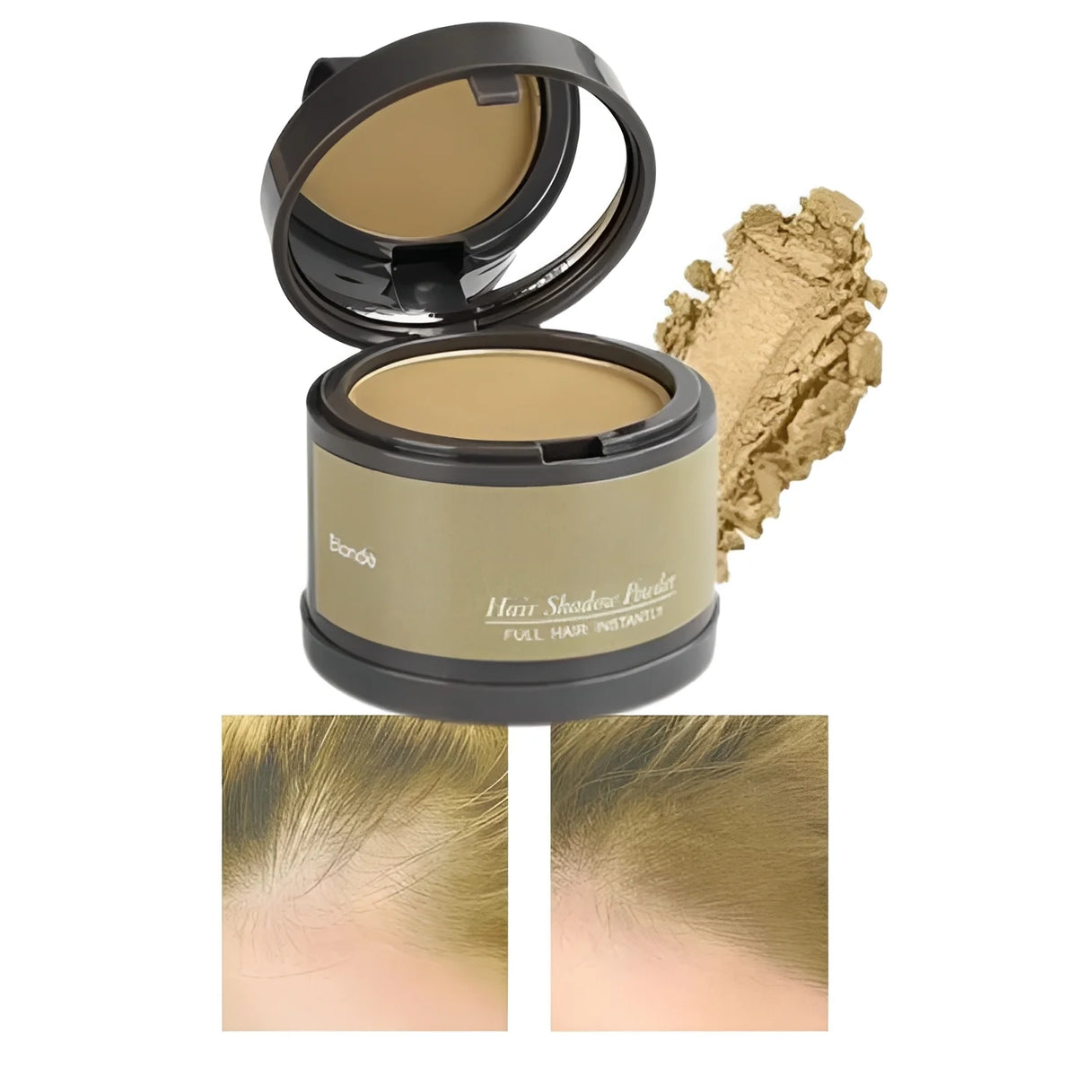 Hairline Concealer Powder Water-Resistant Compact With Mirror