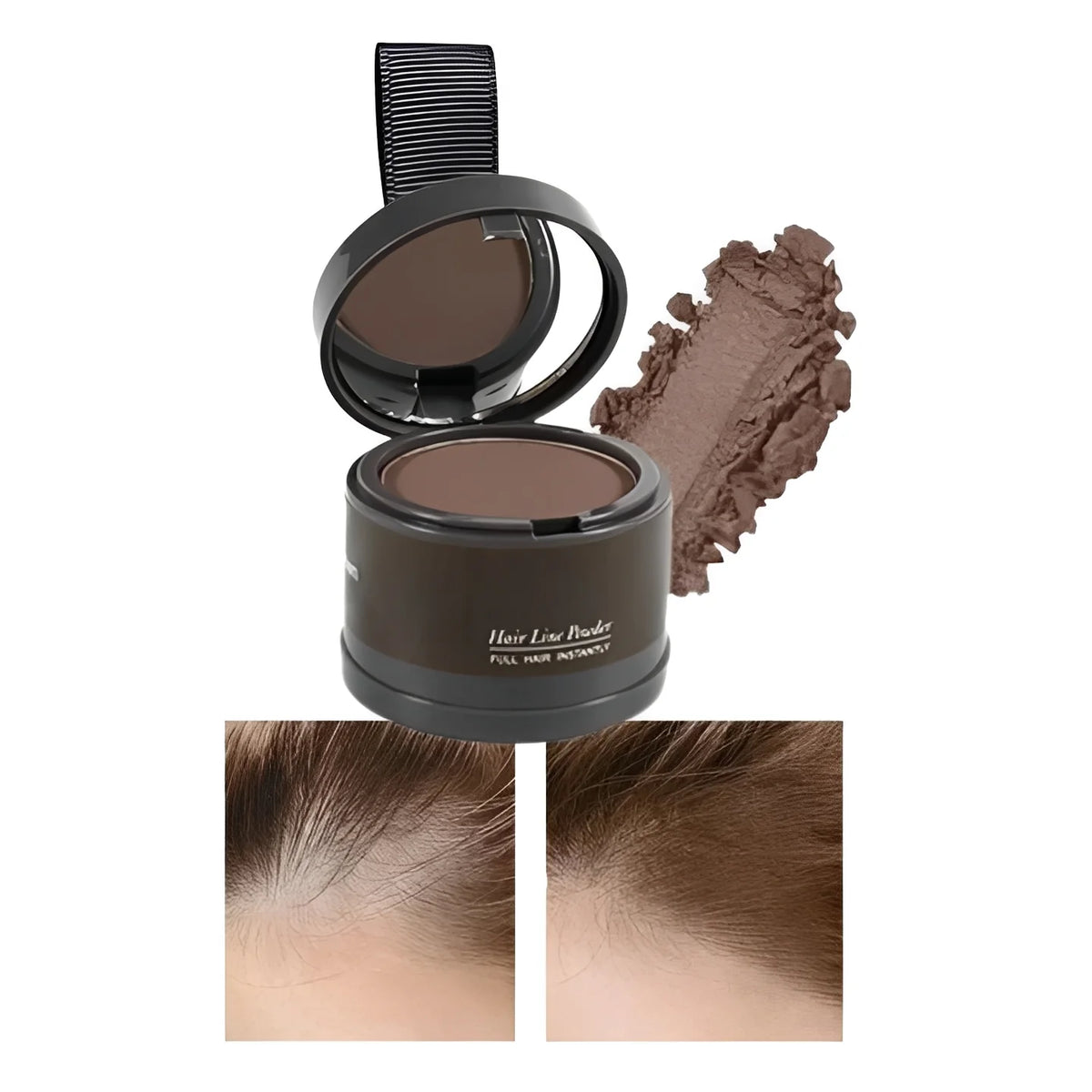 Hairline Concealer Powder Water-Resistant Compact With Mirror