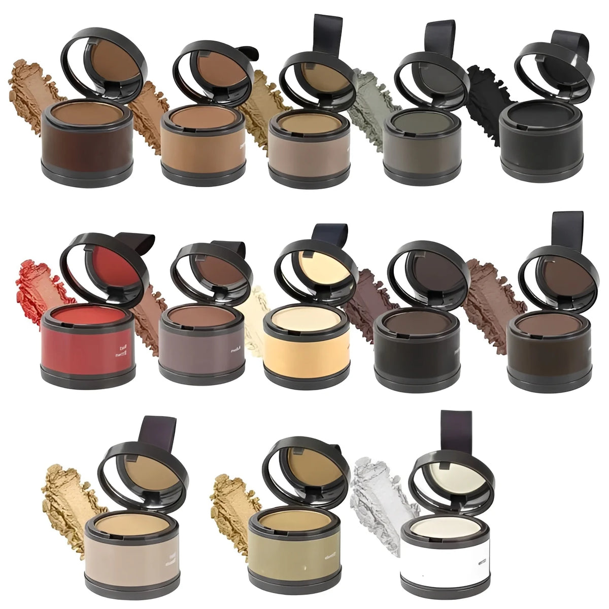 Hairline Concealer Powder Water-Resistant Compact With Mirror