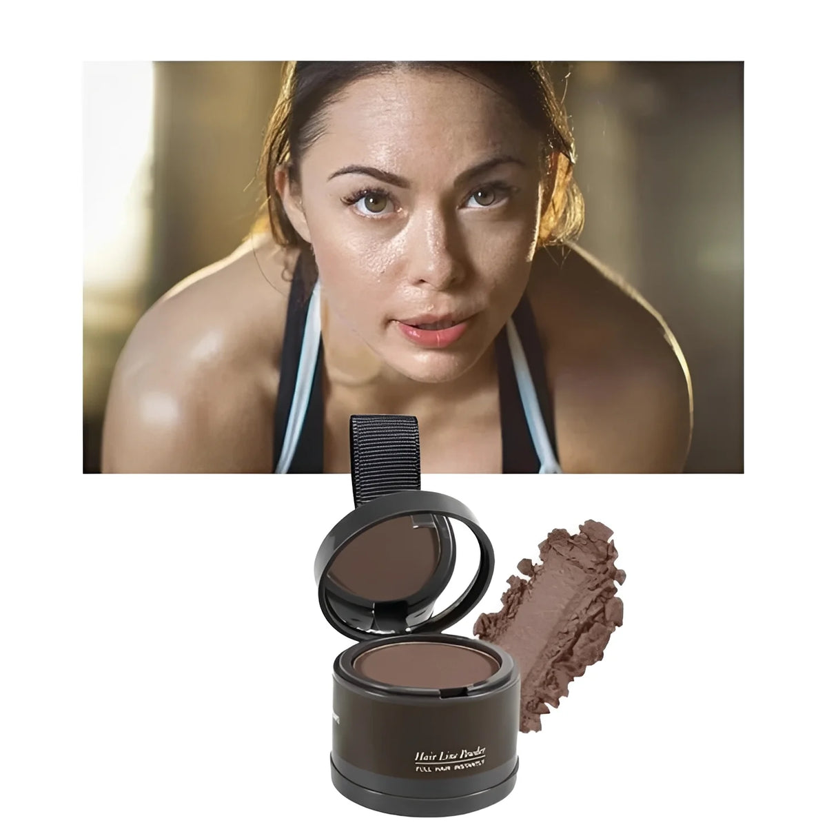 Hairline Concealer Powder Water-Resistant Compact With Mirror