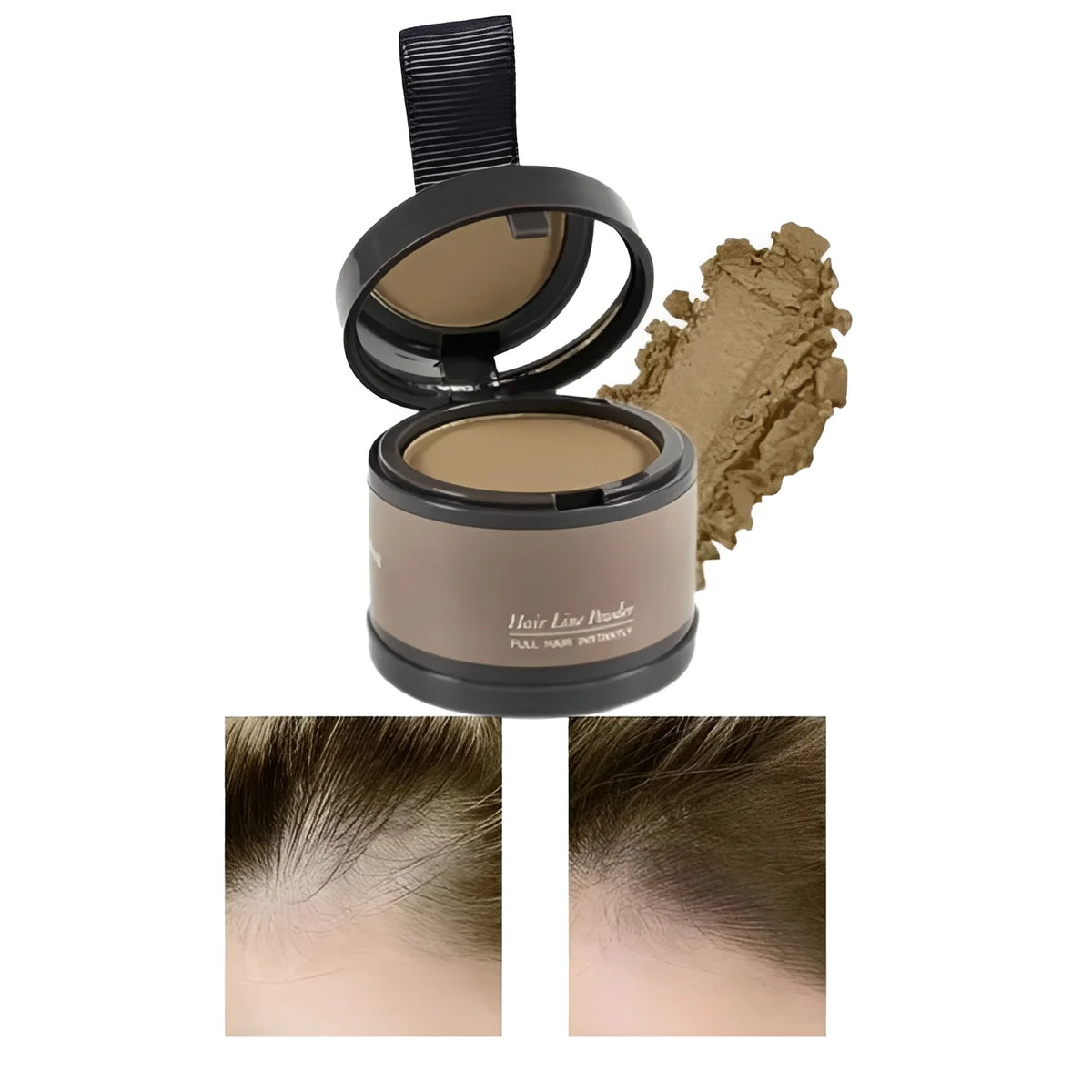 Hairline Concealer Powder Water-Resistant Compact With Mirror