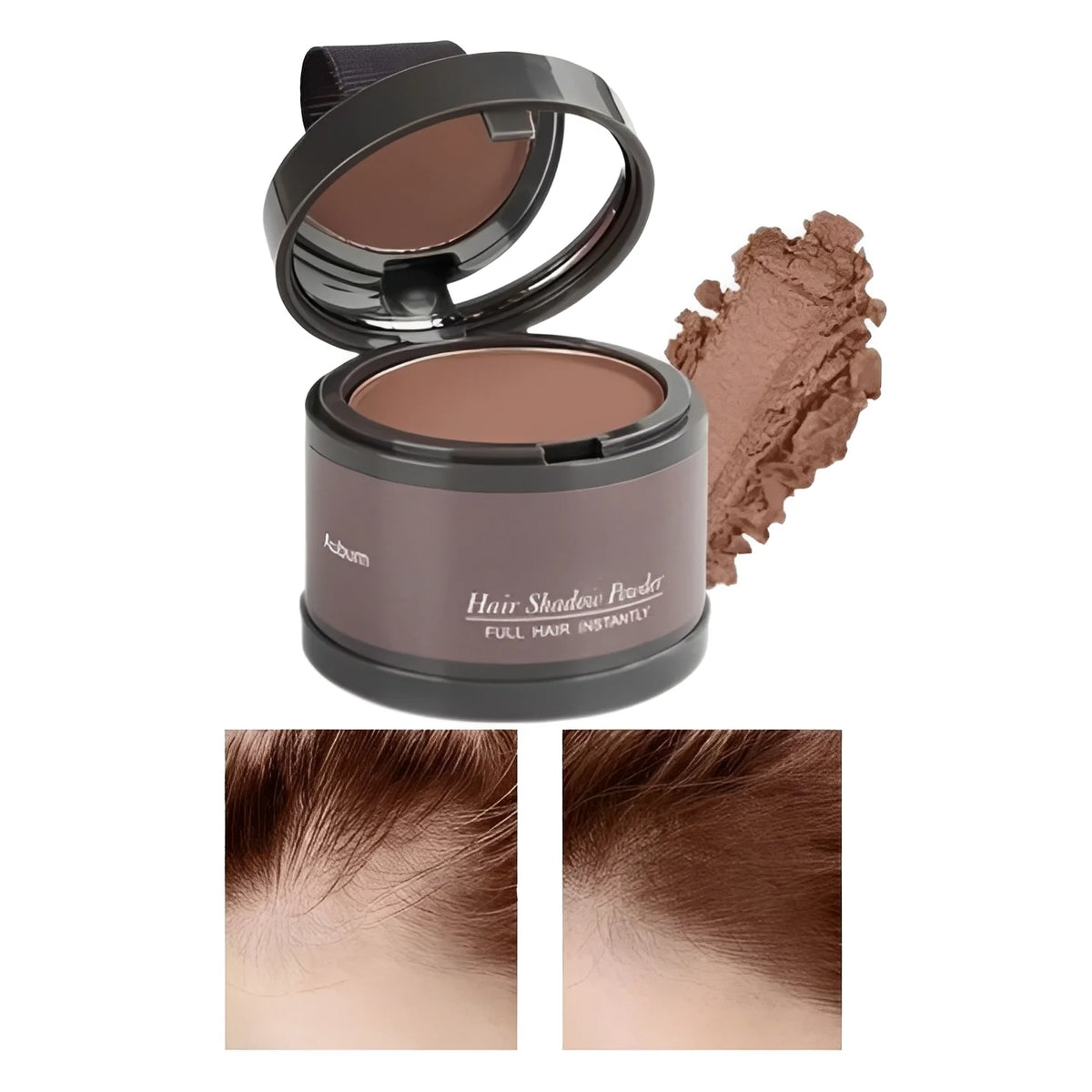 Hairline Concealer Powder Water-Resistant Compact With Mirror