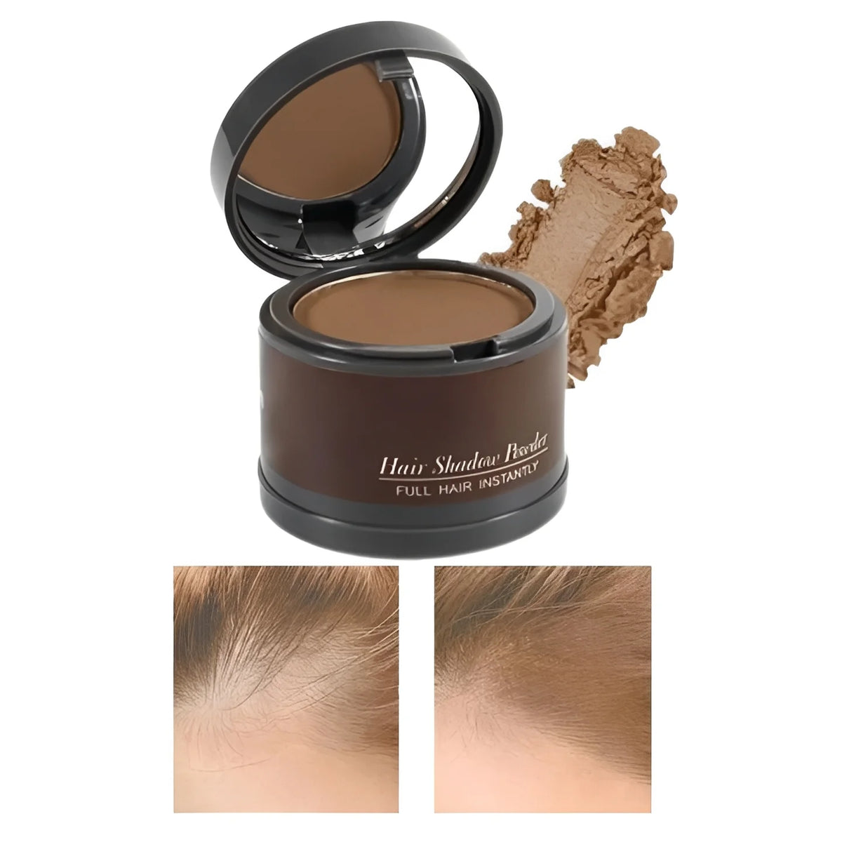 Hairline Concealer Powder Water-Resistant Compact With Mirror