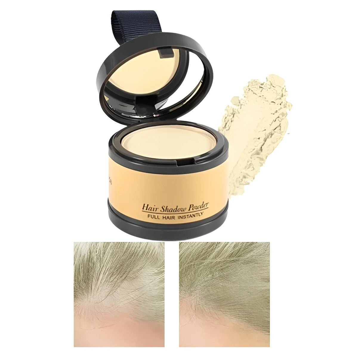 Hairline Concealer Powder Water-Resistant Compact With Mirror