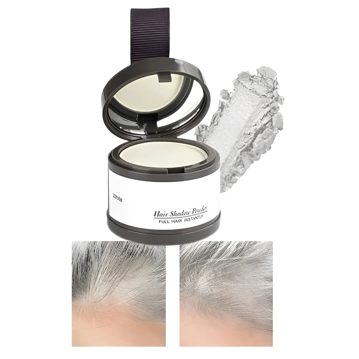 Hairline Concealer Powder Water-Resistant Compact With Mirror