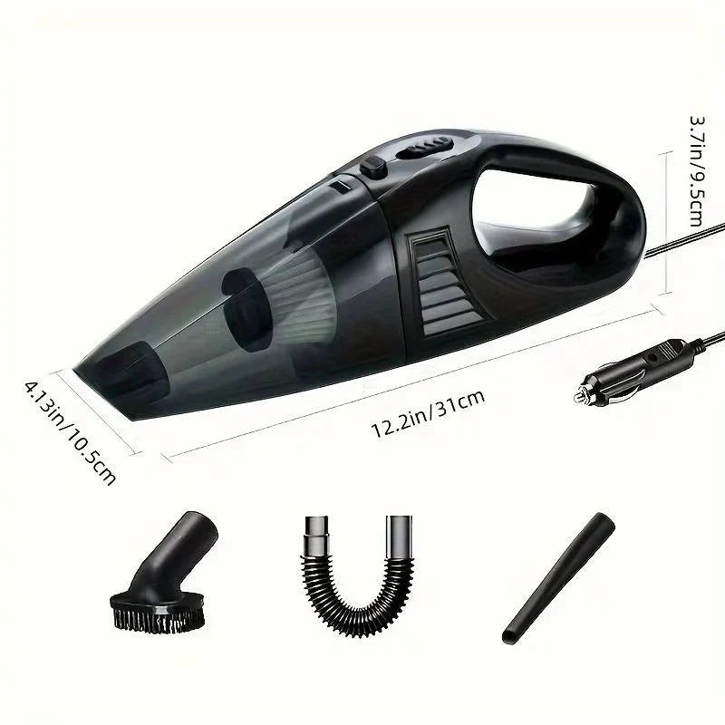 Handheld Car Vacuum 12V Corded High Suction Washable HEPA