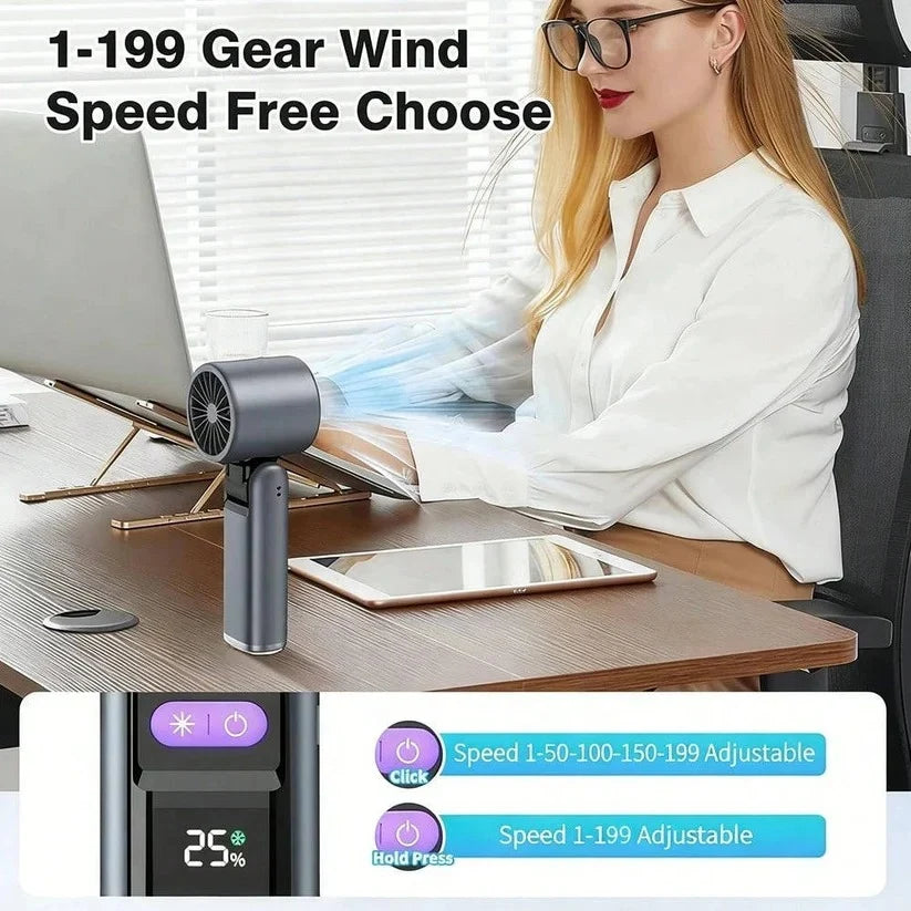 Handheld Fan Semiconductor Cooling Plate Rechargeable 4000mAh