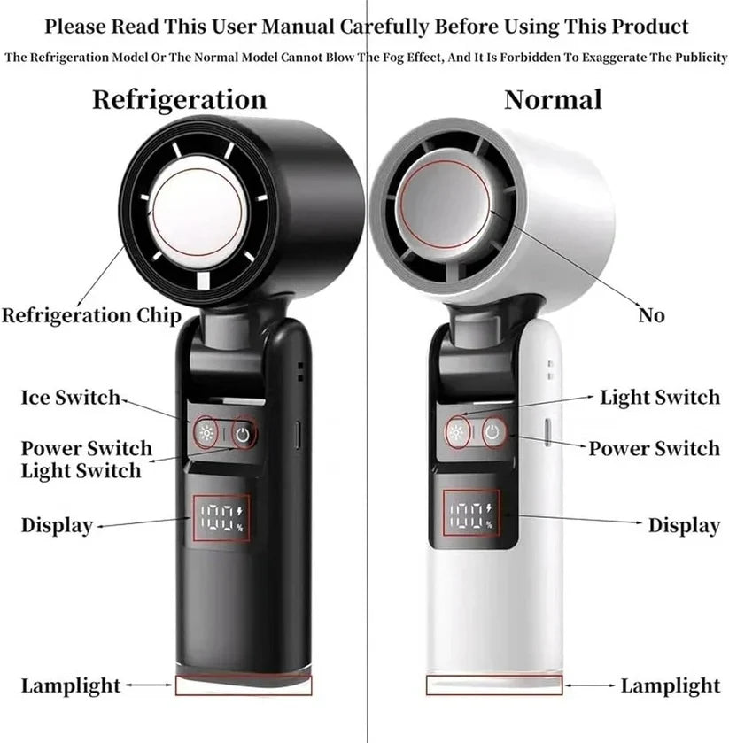 Handheld Fan Semiconductor Cooling Plate Rechargeable 4000mAh