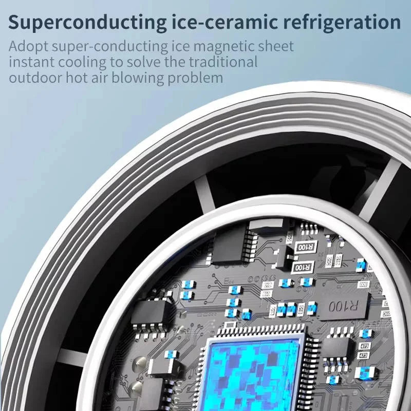 Handheld Fan Semiconductor Cooling Plate Rechargeable 4000mAh