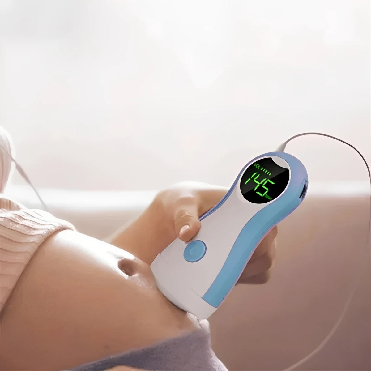 Handheld Fetal Doppler Backlit LCD & Headphone Jack