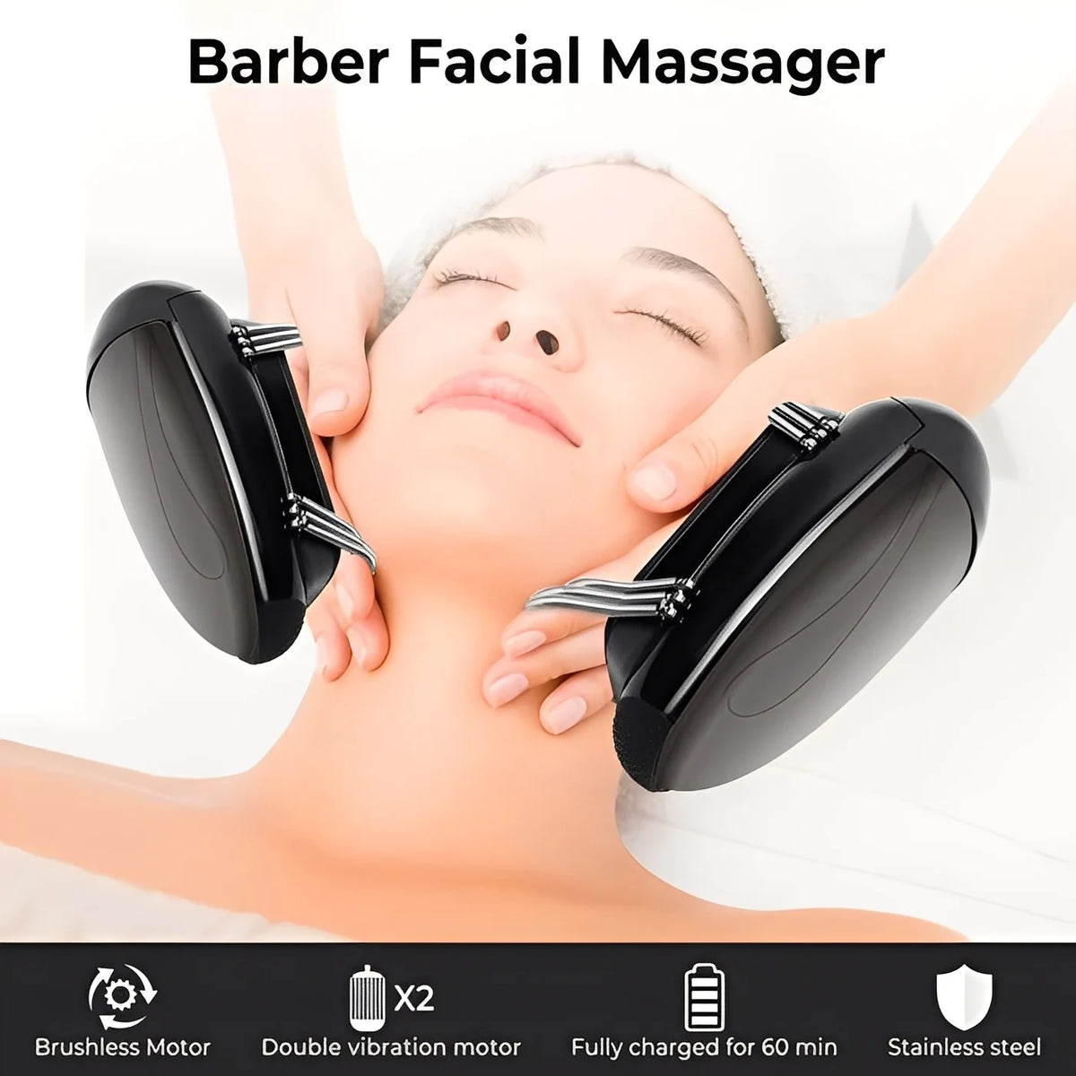 Handheld Massager Cordless Vibration & Heat USB Rechargeable