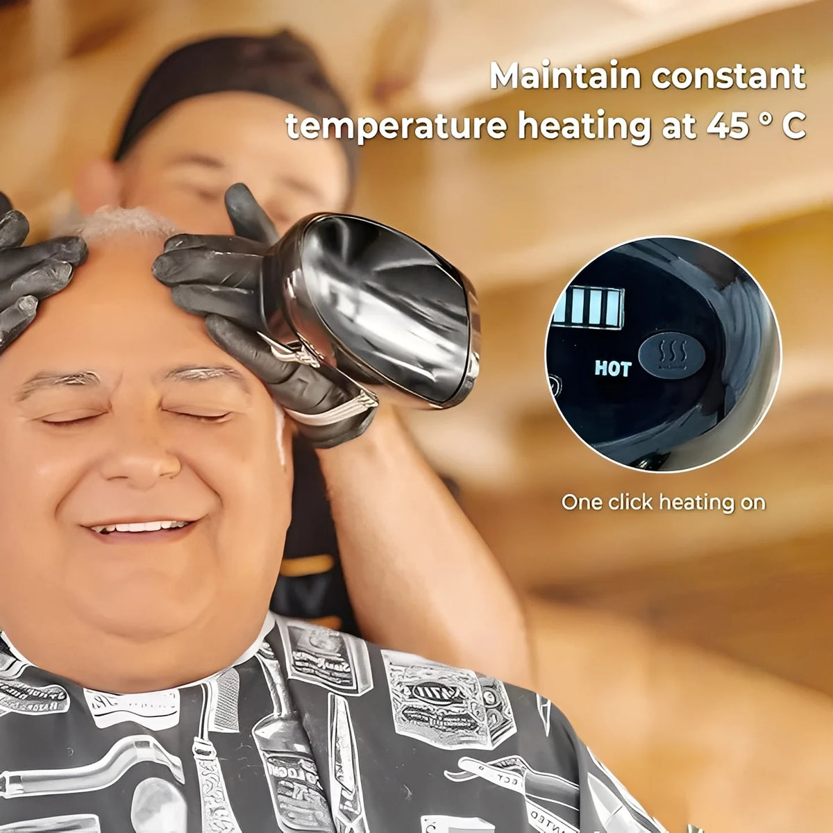Handheld Massager Cordless Vibration & Heat USB Rechargeable