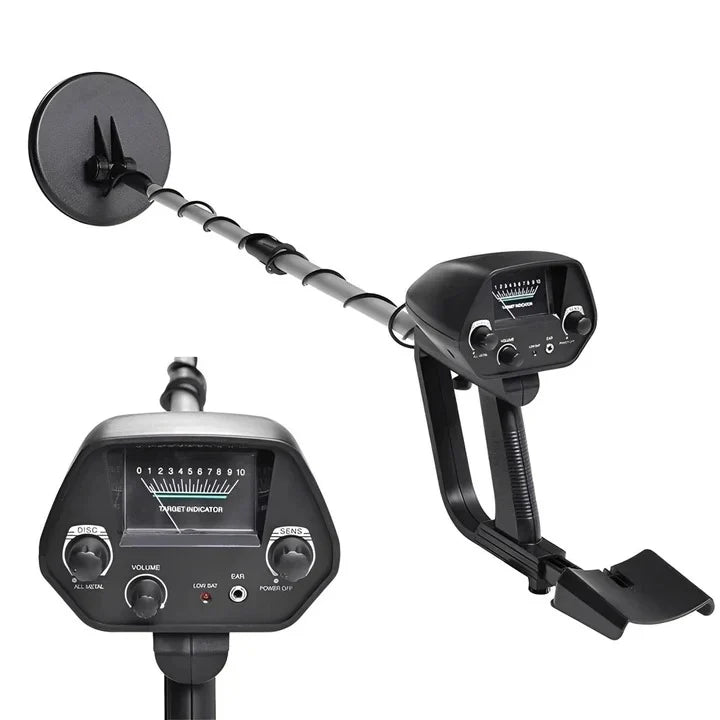 Handheld Metal Detector LCD Pointer Meter & Water-Resistant Coil