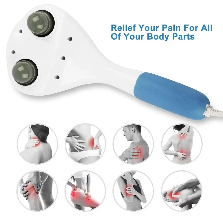 Handheld Percussion Massager Dual Vibration & Adjustable Speed