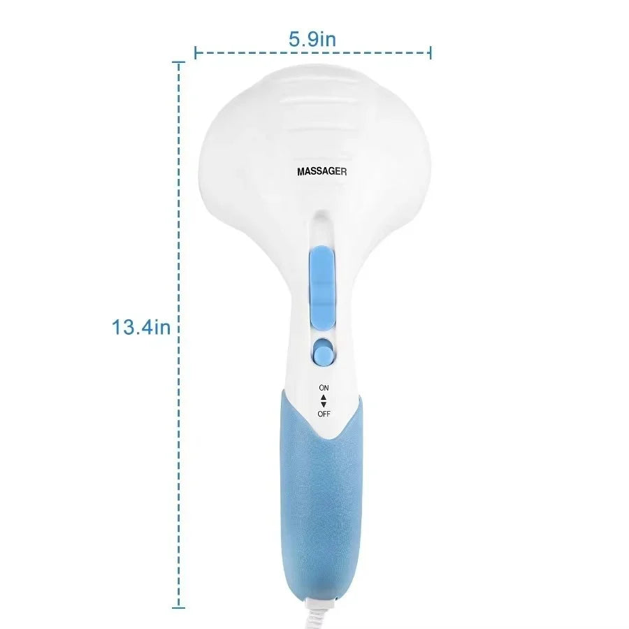Handheld Percussion Massager Dual Vibration & Adjustable Speed