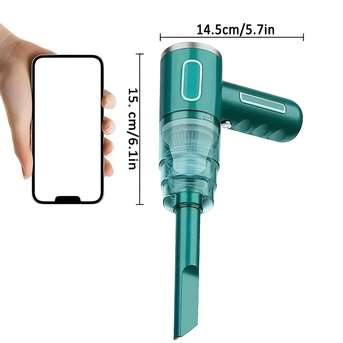 Handheld Vacuum Cordless USB Rechargeable Detachable Dust Cup
