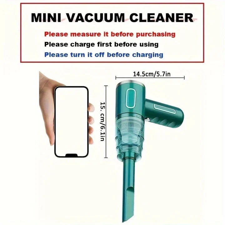 Handheld Vacuum Cordless USB Rechargeable Detachable Dust Cup