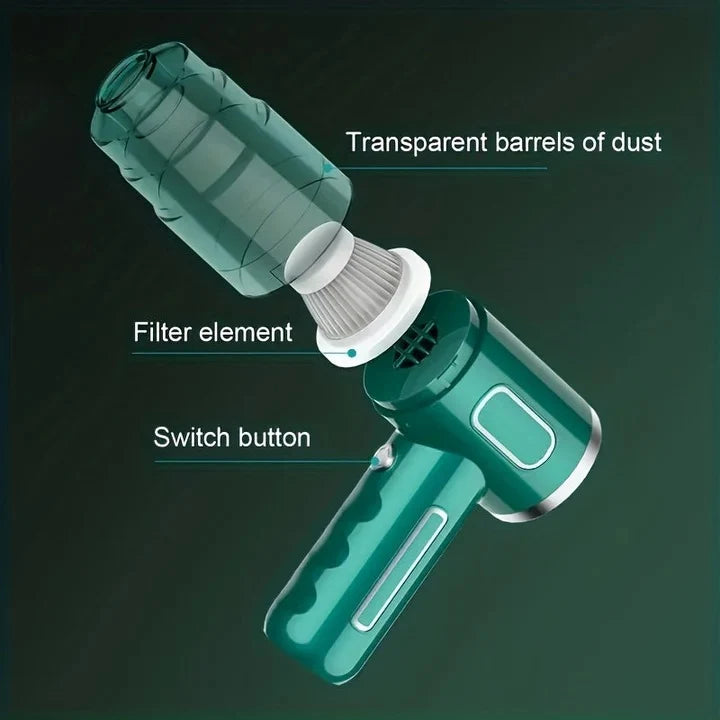 Handheld Vacuum Cordless USB Rechargeable Detachable Dust Cup