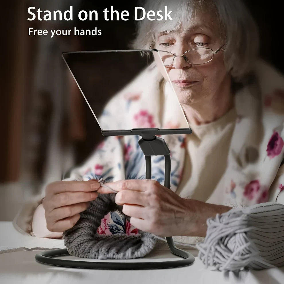 Hands-Free Magnifier Flexible Neck Large Optical Lens