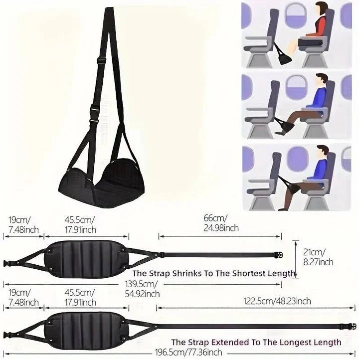 Hanging Foot Rest Adjustable Straps Foldable Canvas