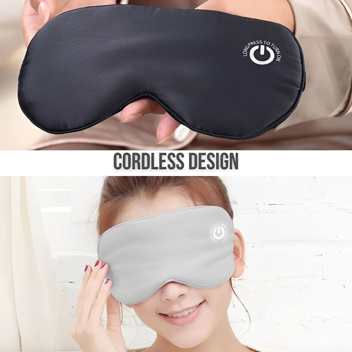Heated Eye Mask Graphene Heating Rechargeable Silk Cover