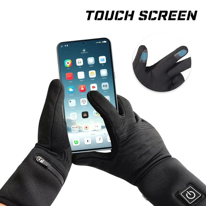 Heated Glove Liners Rechargeable Adjustable Heat & Touchscreen