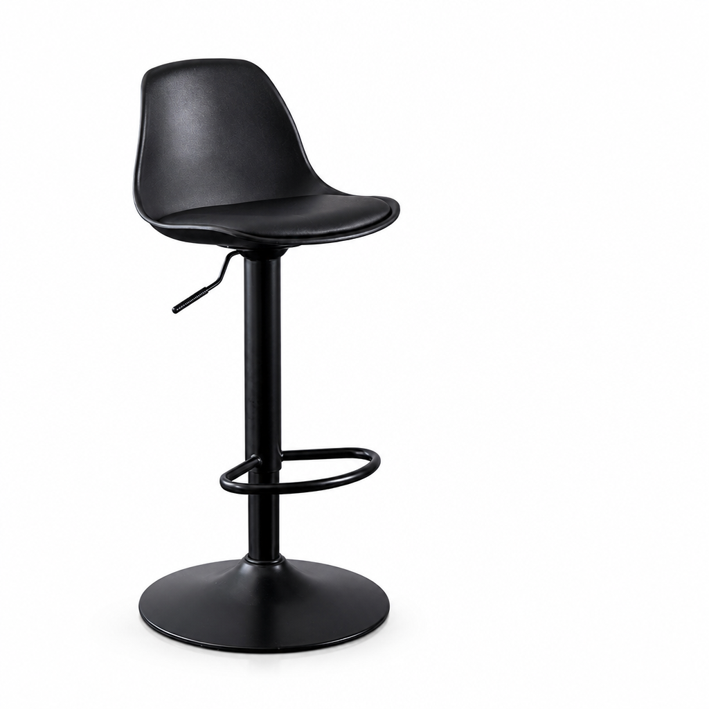 Height-Adjustable Contoured Shell Swivel Seat Bar Stool (90-120 cm)
