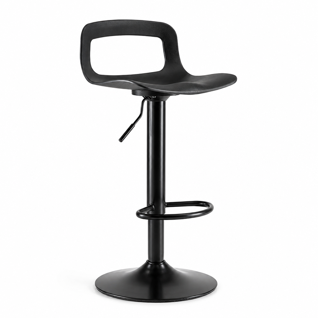 Height-Adjustable Gas-Lift Ergonomic Swivel Seat Bar Stool