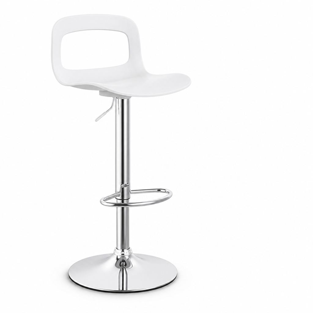 Height-Adjustable Gas-Lift Ergonomic Swivel Seat Bar Stool