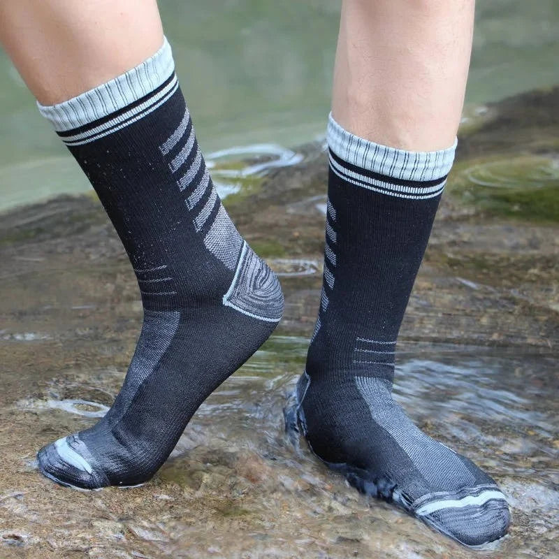 Hiking Socks Three-Layer Waterproof Merino Lined