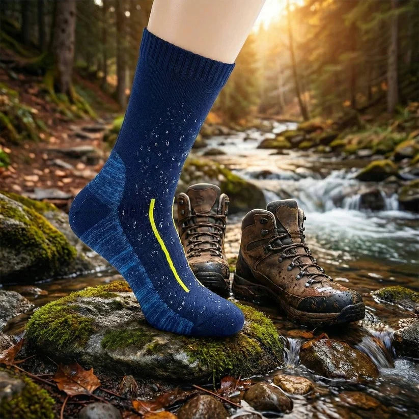 Hiking Socks Three-Layer Waterproof Merino Lined