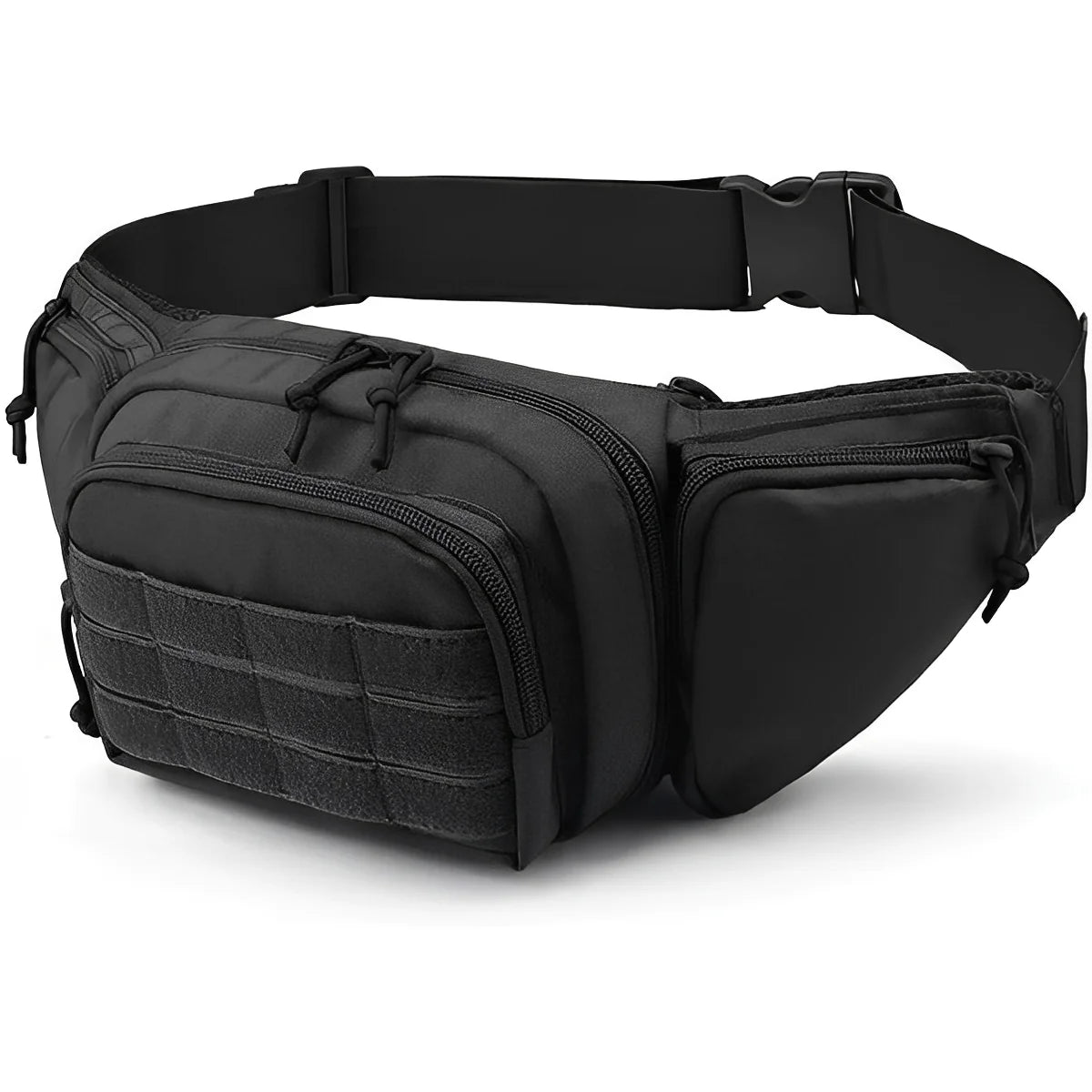Hip Pack Water-Resistant Nylon Multiple Zippered Pockets