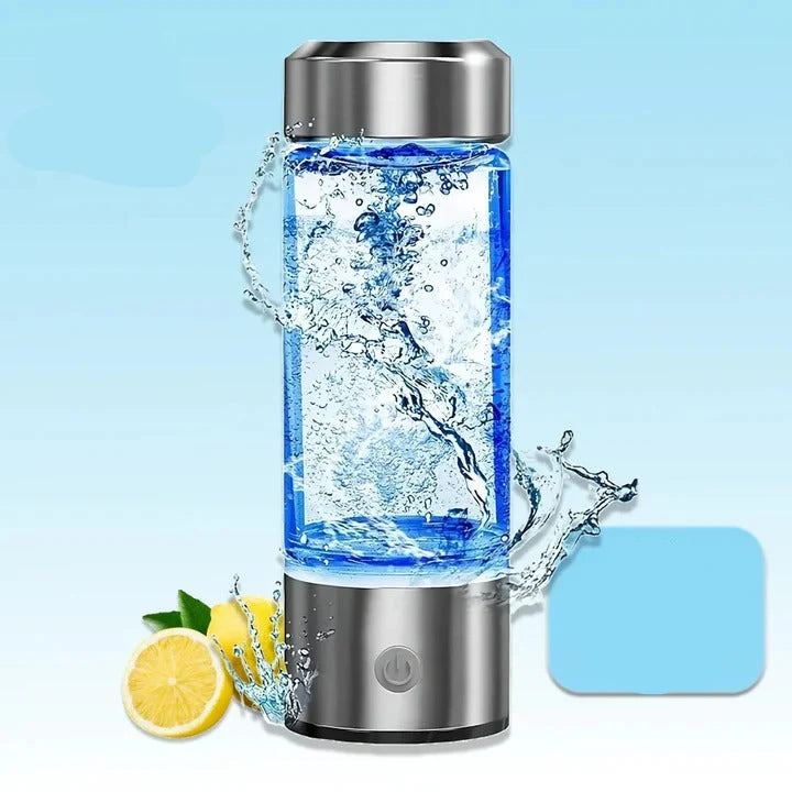 Hydrogen Water Bottle Electrolysis & Rechargeable 10 Oz
