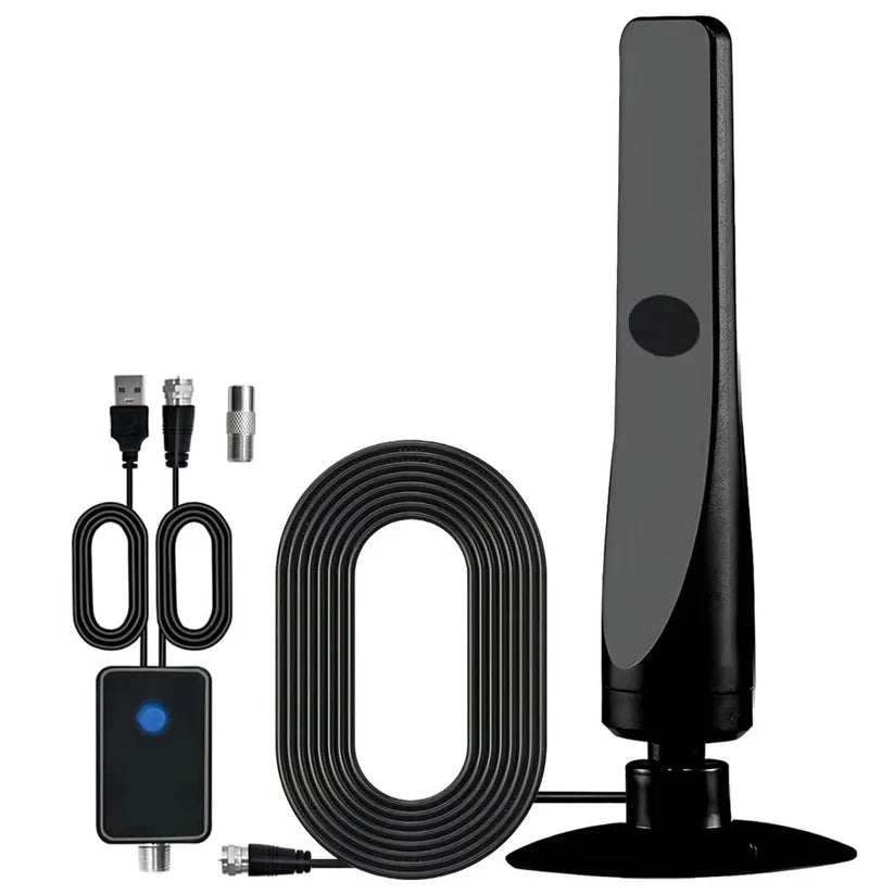 Indoor TV Antenna Amplified Flat Panel 16.4 Ft Cable