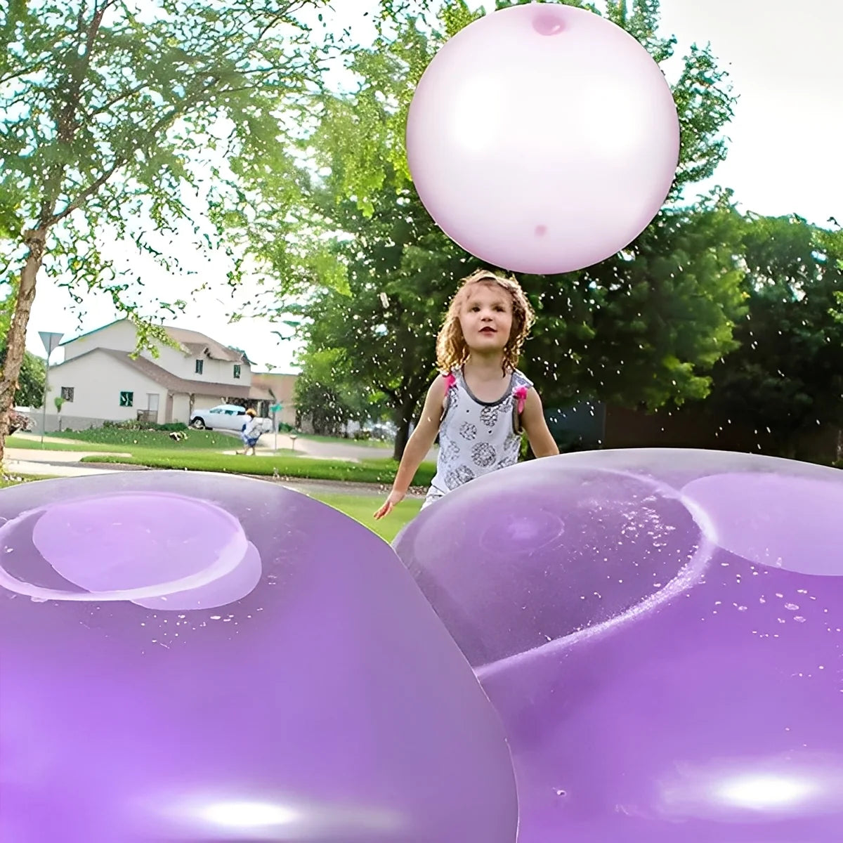 Inflatable Bubble Ball Stretchable Deflatable & Reusable