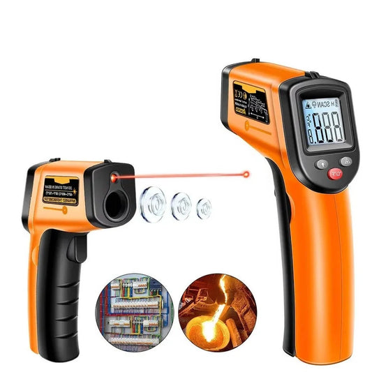 Infrared Thermometer Contactless Instant Read Backlit LCD