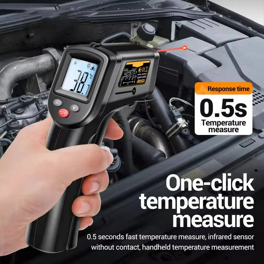 Infrared Thermometer Contactless Instant Read Backlit LCD