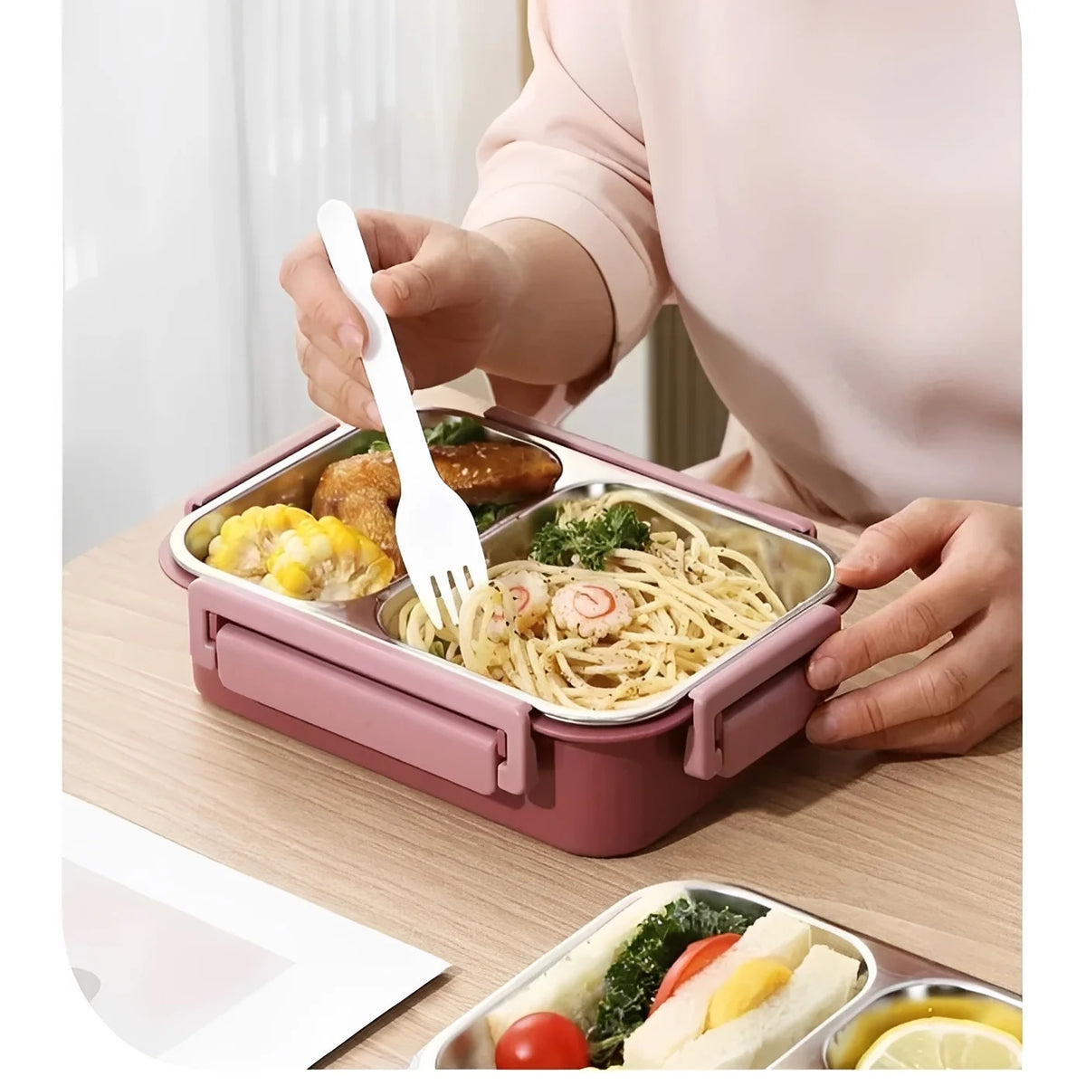 Insulated Food Container Vacuum-Insulated Leak-Proof Stainless Steel