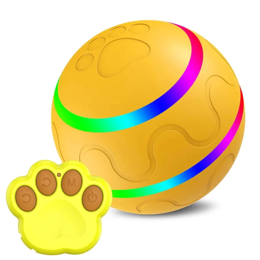 Interactive Dog Ball Motion-Activated LED Remote Control