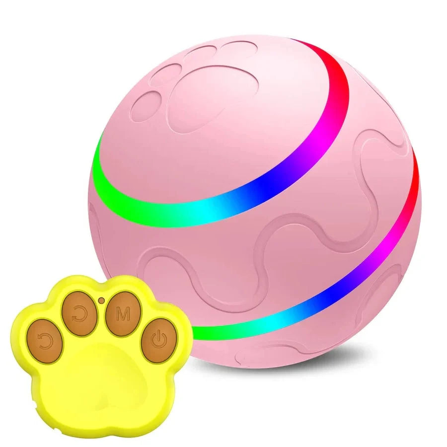 Interactive Dog Ball Motion-Activated LED Remote Control