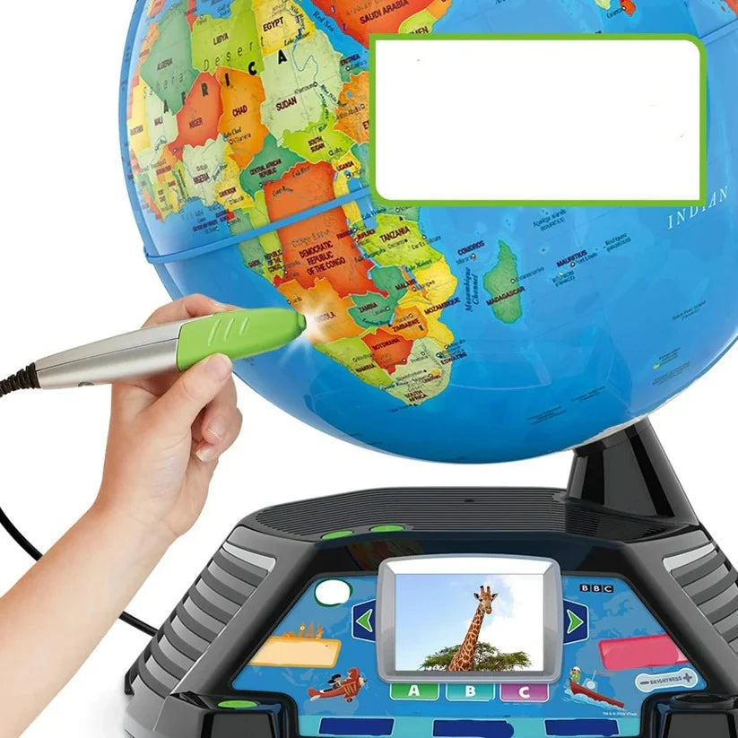 Interactive Globe LCD Screen & Touch Stylus