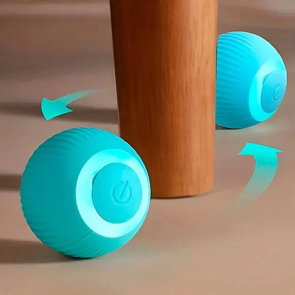 Interactive Pet Ball Self-Rolling USB Rechargeable Soft Surface