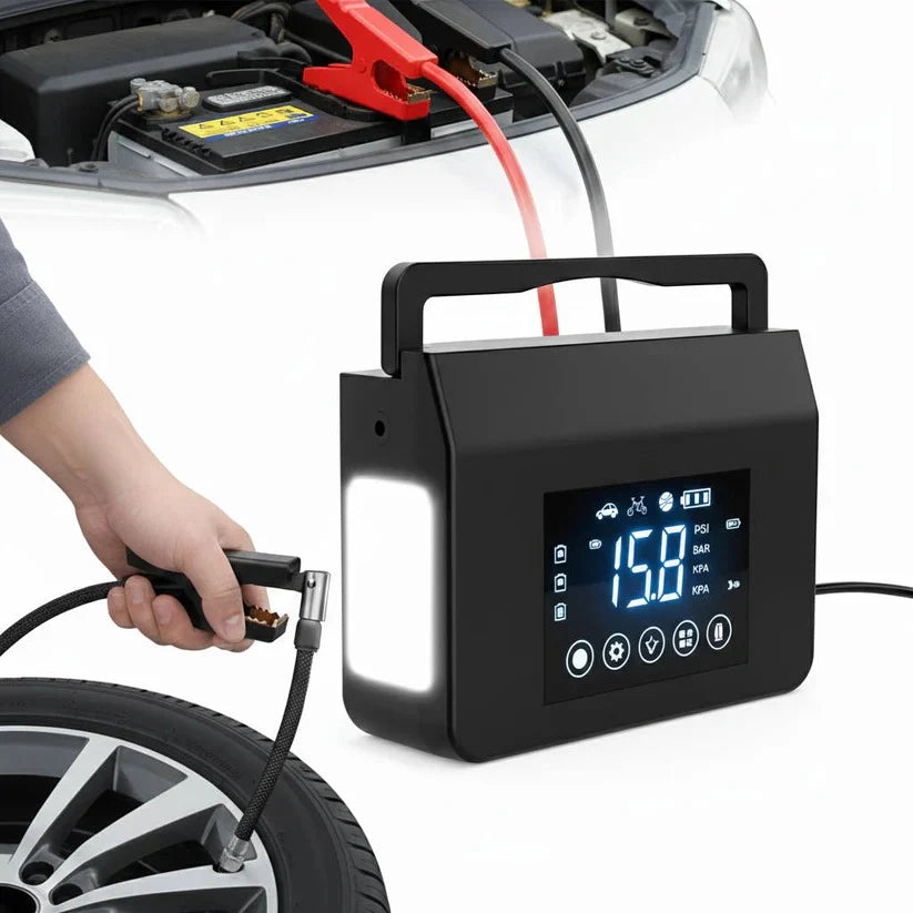 Jump Starter 4000A Peak 150 PSI Inflator Power Bank
